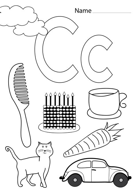 Printable Letter C Coloring Pages | Plan Your Year Easily!