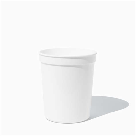 UNIQ Quart 32 oz White Plastic To-Go Containers - 500/Case – Hot Cup ...