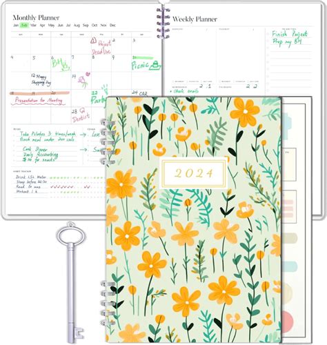 2024 Planner — ZWITA 2024 Weekly Planner Spiral India | Ubuy