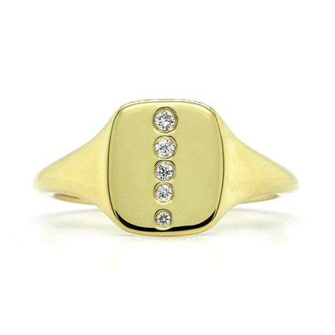 18K Yellow Gold Pinky Diamond Ring – Long's Jewelers