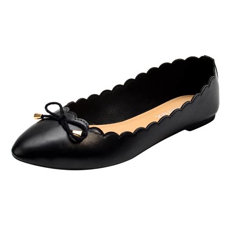 TOWED22 Women's Flat Dress Shoes, Womens Office/Working Knit Dress ...