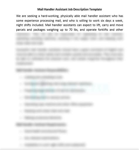 Image result for Mail Handler vs Mail Processor