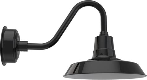 Buy Cocoweb 14 Quality LED Gooseneck Outdoor Light in Black - Farm ...