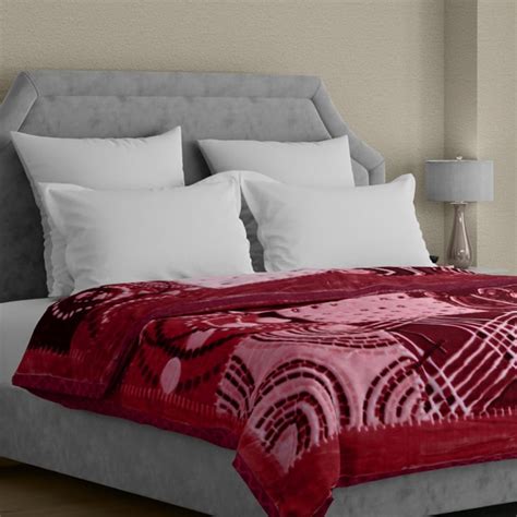Buy STELLR HOME Issabella Mink Printed Double Blanket from Stellar Home ...