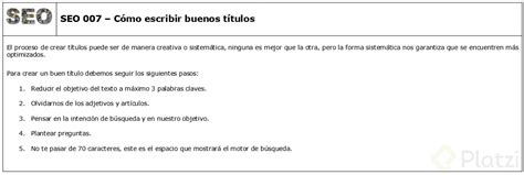 SEO 007 – Cómo escribir buenos títulos