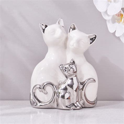 Buy Brighton Ceramic Cat Family Figurine from Home Centre at just INR ...