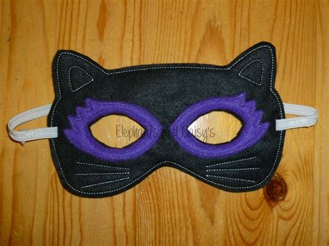 Black Cat Mask Design File 5x7 - Etsy