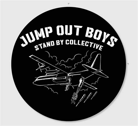 Fixed Wing Jump Out Boys Sticker – Stand By Collective