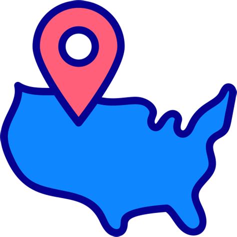 Usa map - Free maps and location icons