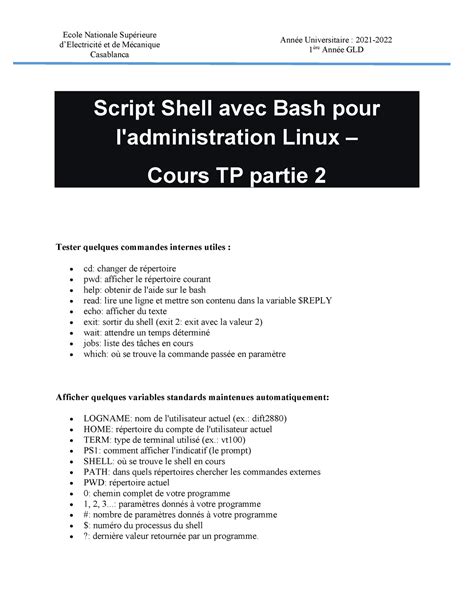 Image result for Cours Shell