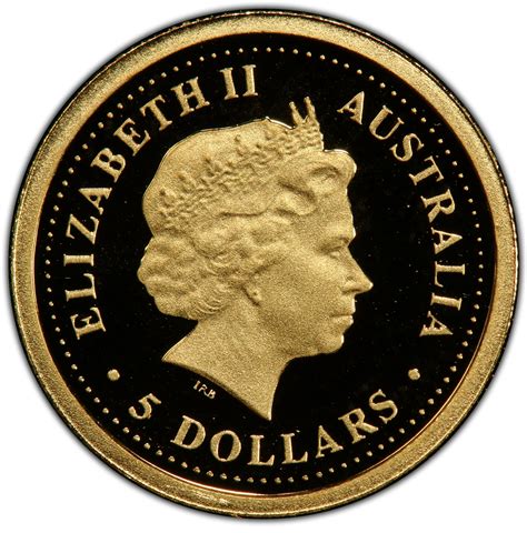 5 Dollars - Elizabeth II (4th Portrait - Kangaroo - Gold Bullion Coin ...