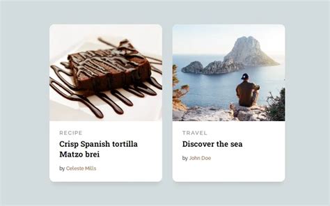 Image result for Card Box CSS