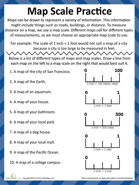 Map Scale Practice | PDF