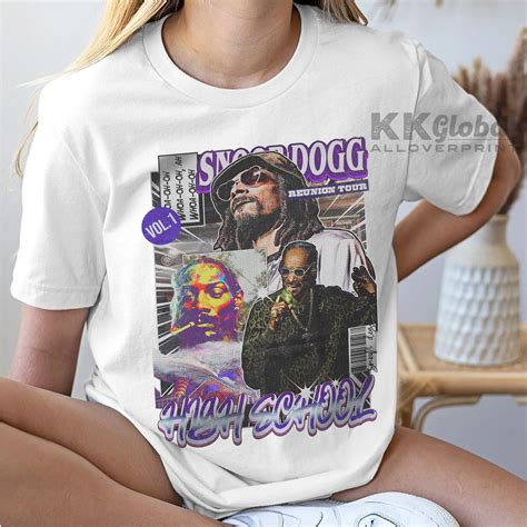 Cartoon Snoop Dogg High School Reunion 2023 Tour Shirt