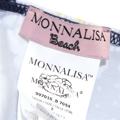 4003S bikini blu con margherite bimba MONNALISA costume swimwear kids