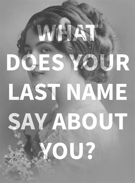 What Does Your Last Name Say About You? Enter Your Last Name To Find ...