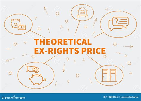 Business Illustration Showing the Concept of Theoretical Ex-rights ...