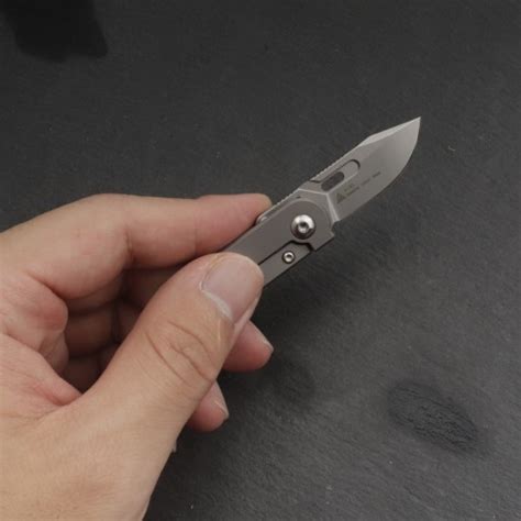 SRM Folding 418S [3.31 inch, TC4 Handle, Ambi Lock, Fine Edge] - SRM ...