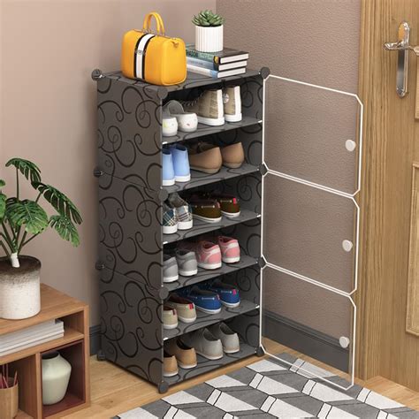 Buy 6-Tier Foldable Shoe Rack Organizer | Easy Assembly | Black – The ...