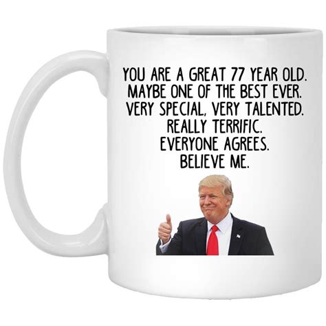 Funny 77th Birthday Gift, 77th Birthday Mug, 77 Year Old Birthday Gifts ...