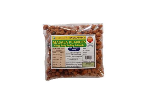 LUSKA Kanyakumari Spicy Hot Crunchy Masala Coated Roasted Peanuts | 25