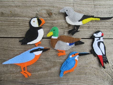 Felt bird fridge magnets bird watchers gift | Etsy | Felt birds, Bird ...