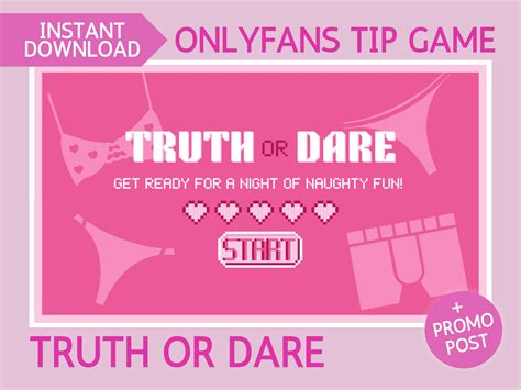 Tip Game Naughty Truth or Dare Printable Adult Game for - Etsy