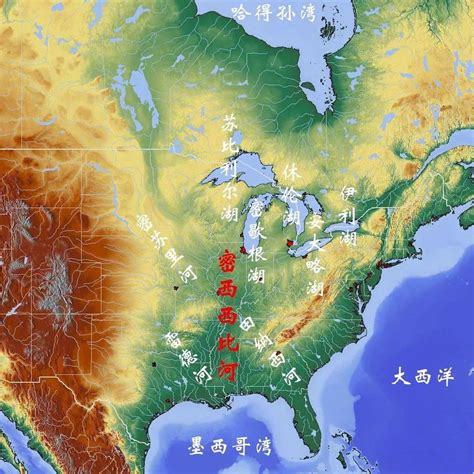 美国河流分布图高清-图库-五毛网