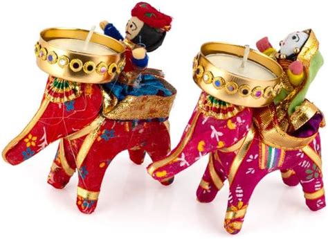 Buy JH Gallery Recycled Material Rajasthani Raja Rani Puppet/Dolls ...