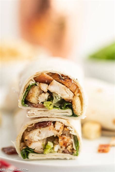 Grilled Chicken Caesar Wrap Recipe - grillonadime.com