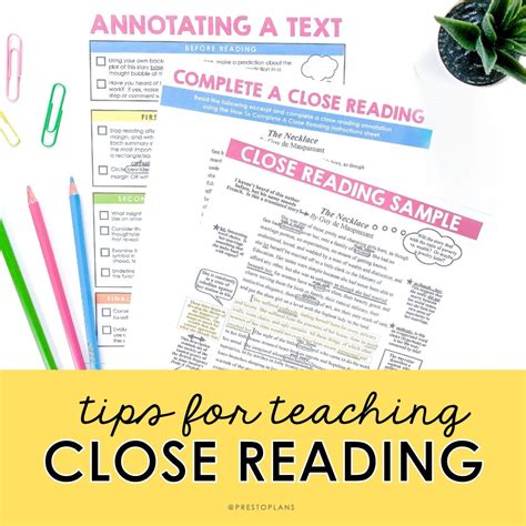 Teaching Close Reading to Middle and High School Students