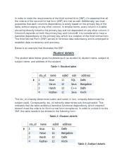 Image result for 3 Normal Form Data Model Example