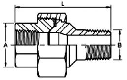 Buy Forged Screwed-Threaded Union BS3799,Forged Screwed-Threaded Union ...
