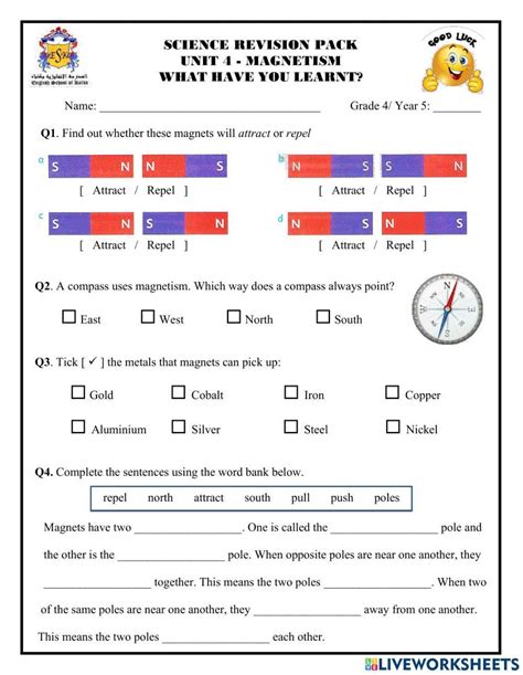 Image result for Printable Magnet Worksheet