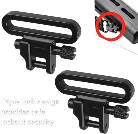 Graplan 2 Pieces Gun Sling Swivel,Quick Detachable Sling Mount Swivel ...