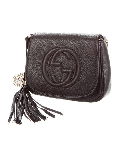 Gucci Black Soho Chain Crossbody Bag | semashow.com