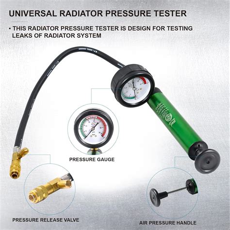 Buy SMOTIVEPRO Professional Radiator Pressure Tester Kit and Vacuum ...