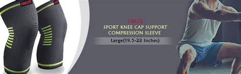 Buy OBLIQ Knee Cap Compression Support Sleeve for Men and Women's ...