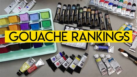 Comparing all the Gouache Brands - MY RANKINGS | 2023-2024 - The ...