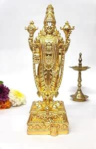 Buy Gold Art India Lord Tirupati Balaji Idol with Garuda Murti for ...