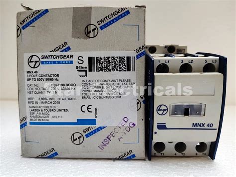 L&T MNX40 40amp Contactor - L&T MNX40 40amp Contactor, Contactor Good ...