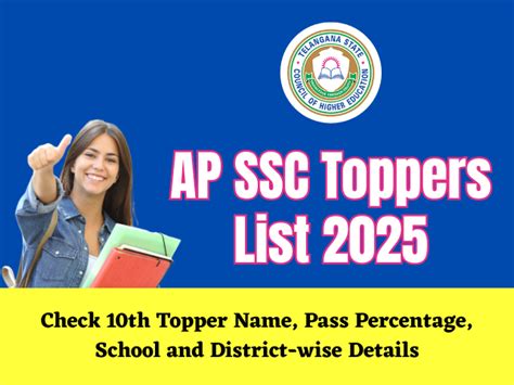 AP SSC Toppers List 2025: Check 10th Topper Name, Pass Percentage ...