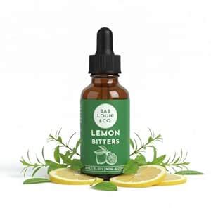Bab Louie & Co. Lemon Bitters For Cocktails, Non-Alcoholic Bitter for ...