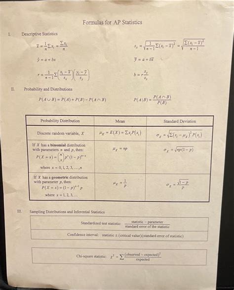 Image result for Applied Statistics Formulas
