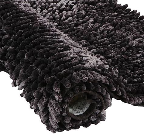 Buy Roseate Shaggy Chenille Rectangular Bath Mat (50X80 Cm) Extra Soft ...