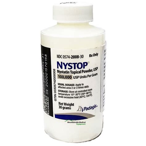 Nystop Nystatin Topical Powder 100,000 Units Antifungal Relief 30 gram ...