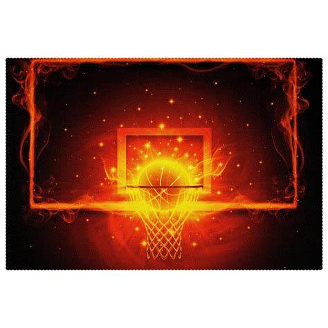 Basketball Net On Fire