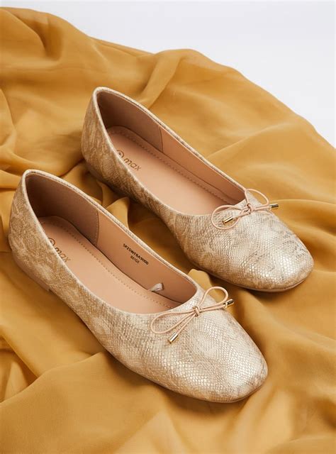 Buy Women Animal Textured Ballerinas with Bow Online at just Rs. 699.0 ...