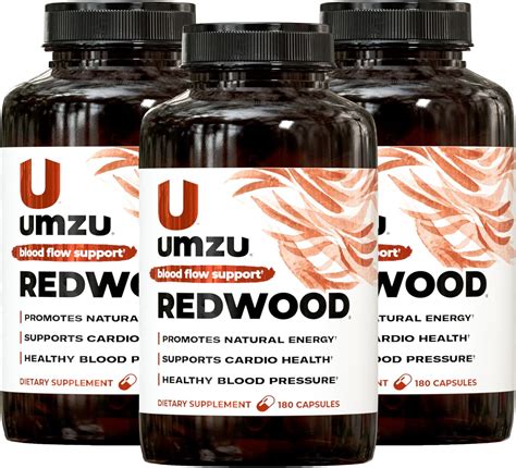 Amazon.com: UMZU Redwood Blood Flow Nitric Oxide Supplement (3-Month ...