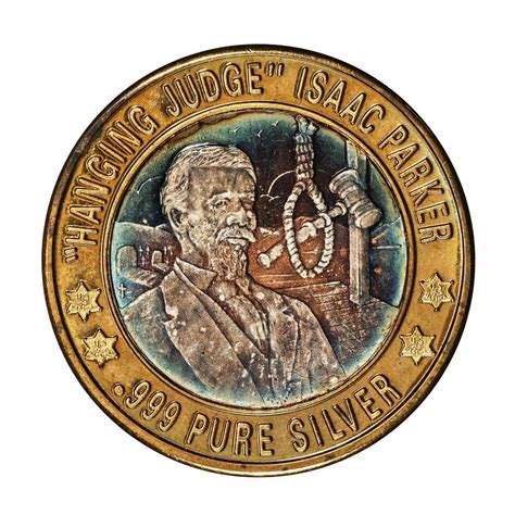 .999 Fine Silver Hanging Judge Isaac Parker $10 Limited Edition Gaming ...